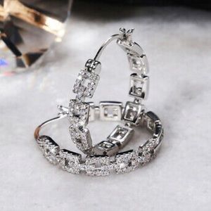 New Sterling silver hoop earrings